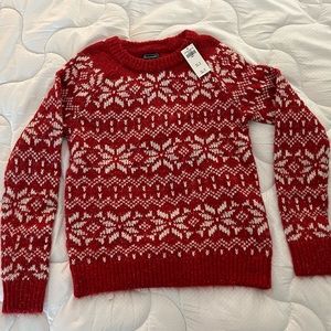 A&F Red Holiday Sweater - Size S (NWT)